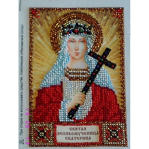 Набір для вишивання бісером на натуральному художньому холсті Свята Катерина, AAM-023 від Абрис Арт - купити з доставкою ✿ Найкраща ціна від виробника ✿ Оптом та в роздріб ✿ Придбати Набори для вишивки бісером іменних міні-ікон