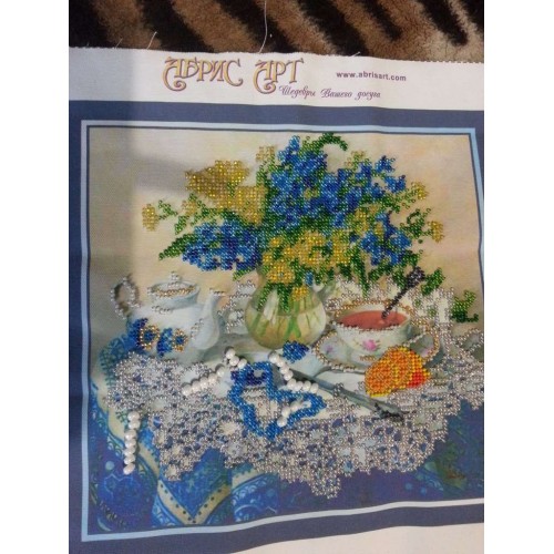 Main Bead Embroidery Kit Forget-me-nots (Still life), AB-040 by Abris Art - buy online! ✿ Fast delivery ✿ Factory price ✿ Wholesale and retail ✿ Purchase Great kits for embroidery with beads Main Bead Embroidery Kit Forget-me-nots (Still life), AB-040 by Abris Art - buy online! ✿ Fast delivery ✿ Factory price ✿ Wholesale and retail ✿ Purchase Great kits for embroidery with beads