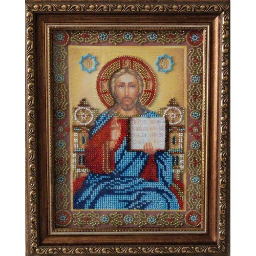 Icons charts on artistic canvas Wedding Icon – The Lord God Almighty, ACK-149 by Abris Art - buy online! ✿ Fast delivery ✿ Factory price ✿ Wholesale and retail ✿ Purchase The scheme for embroidery with beads icons on canvas