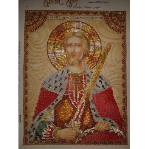 Набір для вишивання бісером на натуральному художньому холсті Святий Олександр, AA-019 від Абрис Арт - купити з доставкою ✿ Найкраща ціна від виробника ✿ Оптом та в роздріб ✿ Придбати Набори для вишивки бісером великих іменних ікон