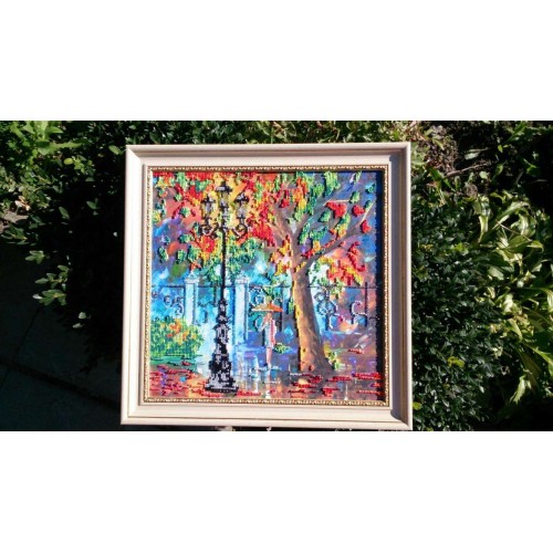 Charts on artistic canvas Evening Promenade, AC-130 by Abris Art - buy online! ✿ Fast delivery ✿ Factory price ✿ Wholesale and retail ✿ Purchase Large schemes for embroidery with beads on canvas (300x300 mm)