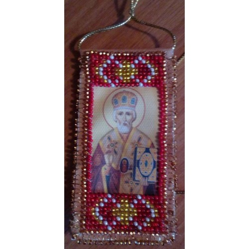 Talisman bead embroidery kits Traveller Prayer, ABO-005-01 by Abris Art - buy online! ✿ Fast delivery ✿ Factory price ✿ Wholesale and retail ✿ Purchase Charms for embroidery with beads on canvas
