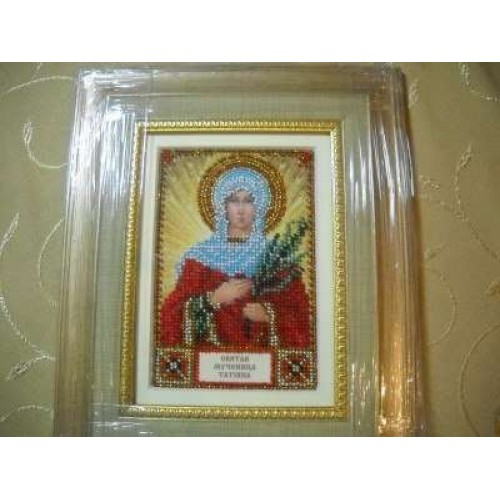 Набір для вишивання бісером на натуральному художньому холсті Свята Тетяна, AAM-004 від Абрис Арт - купити з доставкою ✿ Найкраща ціна від виробника ✿ Оптом та в роздріб ✿ Придбати Набори для вишивки бісером іменних міні-ікон