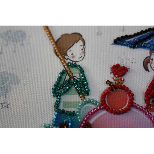Love ice cream, ACA-007 by Abris Art - buy online! ✿ Fast delivery ✿ Factory price ✿ Wholesale and retail ✿ Purchase Bags for embroidery with beads on canvas