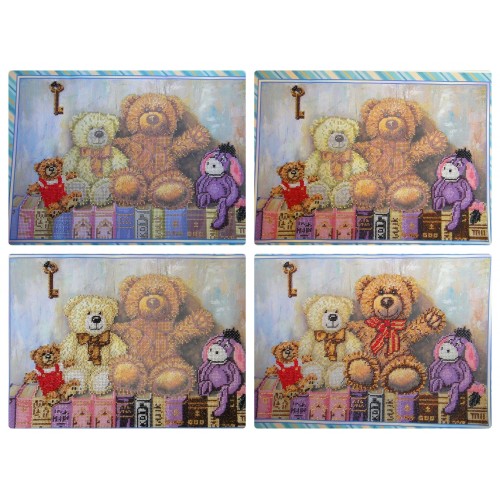 Main Bead Embroidery Kit Toys (Household stories), AB-238 by Abris Art - buy online! ✿ Fast delivery ✿ Factory price ✿ Wholesale and retail ✿ Purchase Great kits for embroidery with beads