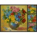 Charts on artistic canvas Meadow flowers, AC-194 by Abris Art - buy online! ✿ Fast delivery ✿ Factory price ✿ Wholesale and retail ✿ Purchase Large schemes for embroidery with beads on canvas (300x300 mm)