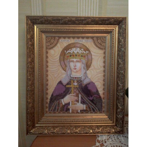 Набір для вишивання бісером на натуральному художньому холсті Свята Людмила, AA-050 від Абрис Арт - купити з доставкою ✿ Найкраща ціна від виробника ✿ Оптом та в роздріб ✿ Придбати Набори для вишивки бісером великих іменних ікон