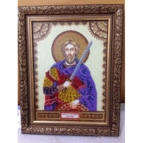 Icons charts on artistic canvas St. Maximus, ACK-039 by Abris Art - buy online! ✿ Fast delivery ✿ Factory price ✿ Wholesale and retail ✿ Purchase The scheme for embroidery with beads icons on canvas