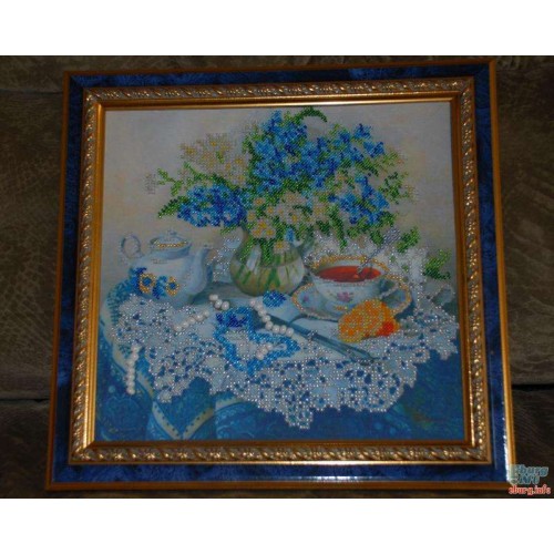 Main Bead Embroidery Kit Forget-me-nots (Still life), AB-040 by Abris Art - buy online! ✿ Fast delivery ✿ Factory price ✿ Wholesale and retail ✿ Purchase Great kits for embroidery with beads Main Bead Embroidery Kit Forget-me-nots (Still life), AB-040 by Abris Art - buy online! ✿ Fast delivery ✿ Factory price ✿ Wholesale and retail ✿ Purchase Great kits for embroidery with beads