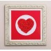 Mini Bead embroidery kit Heart, AM-009 by Abris Art - buy online! ✿ Fast delivery ✿ Factory price ✿ Wholesale and retail ✿ Purchase Sets-mini-for embroidery with beads on canvas