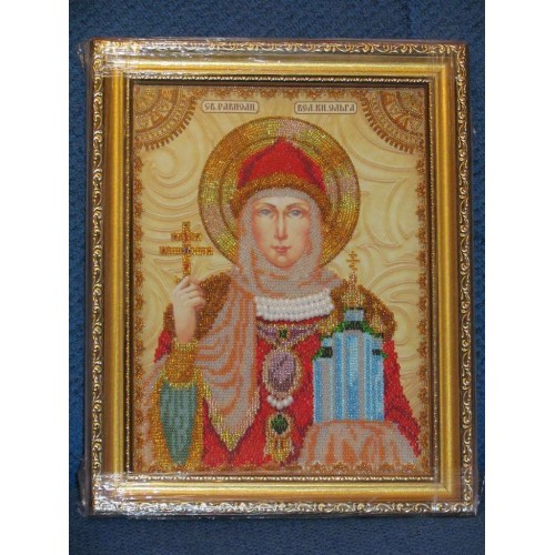 Набір для вишивання бісером на натуральному художньому холсті Свята Ольга, AA-011 від Абрис Арт - купити з доставкою ✿ Найкраща ціна від виробника ✿ Оптом та в роздріб ✿ Придбати Набори для вишивки бісером великих іменних ікон