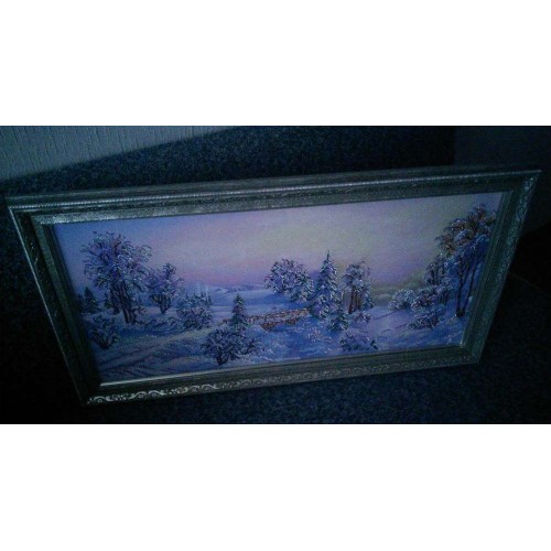 Main Bead Embroidery Kit Bewitched forest (Winter tale), AB-209 by Abris Art - buy online! ✿ Fast delivery ✿ Factory price ✿ Wholesale and retail ✿ Purchase Great kits for embroidery with beads