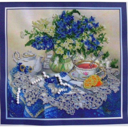 Main Bead Embroidery Kit Forget-me-nots (Still life), AB-040 by Abris Art - buy online! ✿ Fast delivery ✿ Factory price ✿ Wholesale and retail ✿ Purchase Great kits for embroidery with beads Main Bead Embroidery Kit Forget-me-nots (Still life), AB-040 by Abris Art - buy online! ✿ Fast delivery ✿ Factory price ✿ Wholesale and retail ✿ Purchase Great kits for embroidery with beads