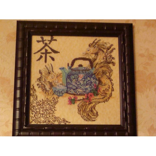 Chinese tea-time, AB-113 by Abris Art - buy online! ✿ Fast delivery ✿ Factory price ✿ Wholesale and retail ✿ Purchase Great kits for embroidery with beads