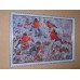 Main Bead Embroidery Kit Bullfinches (Winter tale), AB-216 by Abris Art - buy online! ✿ Fast delivery ✿ Factory price ✿ Wholesale and retail ✿ Purchase Great kits for embroidery with beads