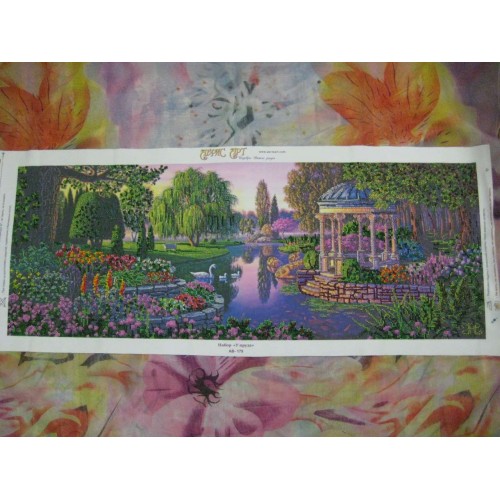 Main Bead Embroidery Kit By the pond (Landscapes), AB-179 by Abris Art - buy online! ✿ Fast delivery ✿ Factory price ✿ Wholesale and retail ✿ Purchase Great kits for embroidery with beads