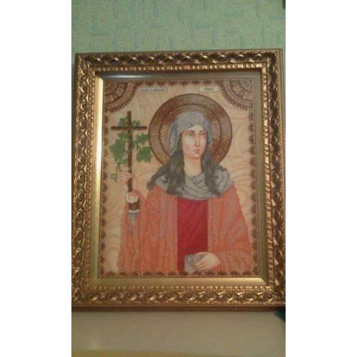 Набір для вишивання бісером на натуральному художньому холсті Свята Ніна, AA-056 від Абрис Арт - купити з доставкою ✿ Найкраща ціна від виробника ✿ Оптом та в роздріб ✿ Придбати Набори для вишивки бісером великих іменних ікон