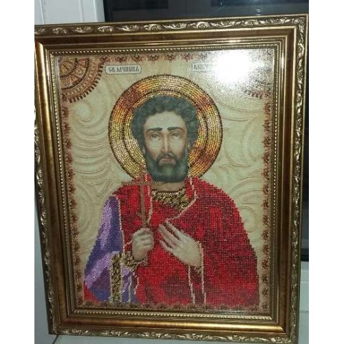 Набір для вишивання бісером на натуральному художньому холсті Святий Віктор, AA-031 від Абрис Арт - купити з доставкою ✿ Найкраща ціна від виробника ✿ Оптом та в роздріб ✿ Придбати Набори для вишивки бісером великих іменних ікон