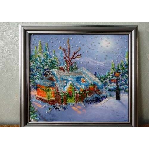 Charts on artistic canvas Christmas, AC-016 by Abris Art - buy online! ✿ Fast delivery ✿ Factory price ✿ Wholesale and retail ✿ Purchase Scheme for embroidery with beads on canvas (200x200 mm)