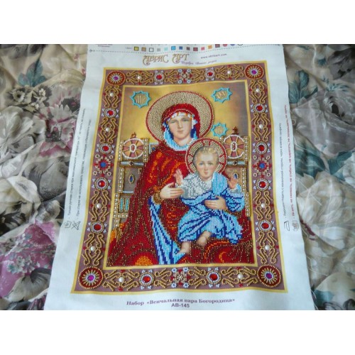 Main Bead Embroidery Kit Wedding Icon – The Holy Mother of God (Icons), AB-145 by Abris Art - buy online! ✿ Fast delivery ✿ Factory price ✿ Wholesale and retail ✿ Purchase Great kits for embroidery with beads