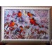 Main Bead Embroidery Kit Bullfinches (Winter tale), AB-216 by Abris Art - buy online! ✿ Fast delivery ✿ Factory price ✿ Wholesale and retail ✿ Purchase Great kits for embroidery with beads