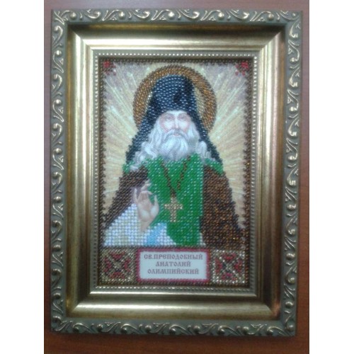 Набір для вишивання бісером на натуральному художньому холсті Святий Анатолій, AAM-051 від Абрис Арт - купити з доставкою ✿ Найкраща ціна від виробника ✿ Оптом та в роздріб ✿ Придбати Набори для вишивки бісером іменних міні-ікон