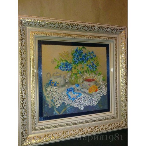 Main Bead Embroidery Kit Forget-me-nots (Still life), AB-040 by Abris Art - buy online! ✿ Fast delivery ✿ Factory price ✿ Wholesale and retail ✿ Purchase Great kits for embroidery with beads Main Bead Embroidery Kit Forget-me-nots (Still life), AB-040 by Abris Art - buy online! ✿ Fast delivery ✿ Factory price ✿ Wholesale and retail ✿ Purchase Great kits for embroidery with beads