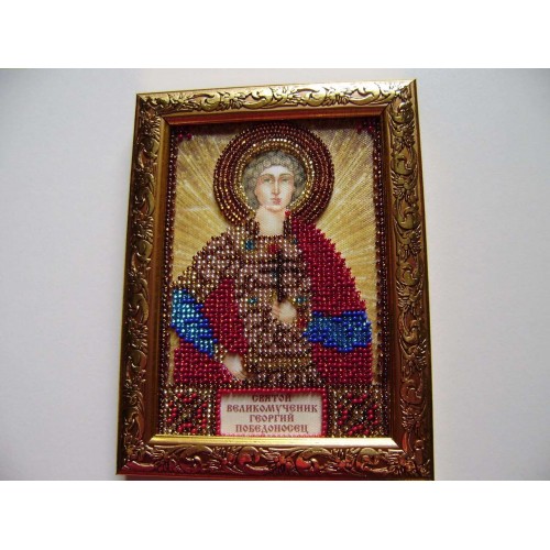 Набір для вишивання бісером на натуральному художньому холсті Святий Георгій, AAM-053 від Абрис Арт - купити з доставкою ✿ Найкраща ціна від виробника ✿ Оптом та в роздріб ✿ Придбати Набори для вишивки бісером іменних міні-ікон