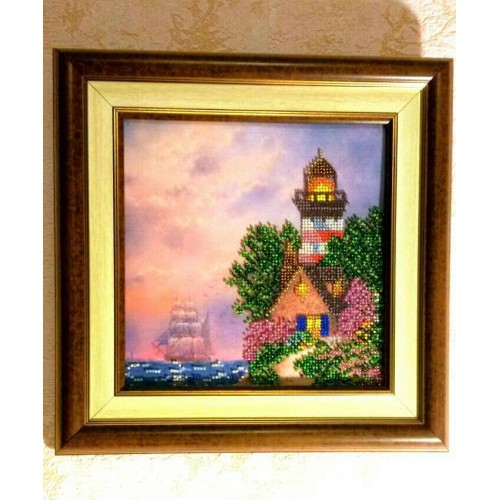 Charts on artistic canvas Beacon, AC-412 by Abris Art - buy online! ✿ Fast delivery ✿ Factory price ✿ Wholesale and retail ✿ Purchase Scheme for embroidery with beads on canvas (200x200 mm)