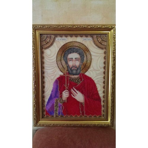 Набір для вишивання бісером на натуральному художньому холсті Святий Віктор, AA-031 від Абрис Арт - купити з доставкою ✿ Найкраща ціна від виробника ✿ Оптом та в роздріб ✿ Придбати Набори для вишивки бісером великих іменних ікон