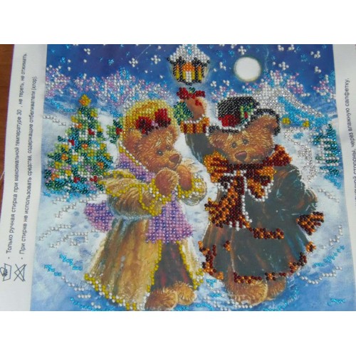 Charts on artistic canvas Magic Winter, AC-074 by Abris Art - buy online! ✿ Fast delivery ✿ Factory price ✿ Wholesale and retail ✿ Purchase Scheme for embroidery with beads on canvas (200x200 mm)
