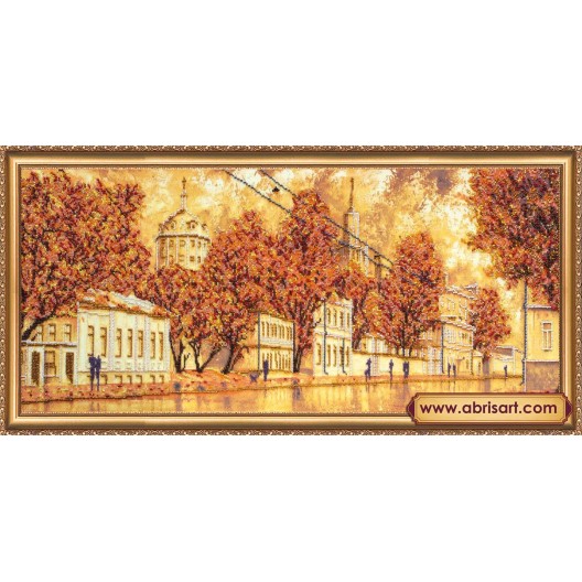 Main Bead Embroidery Kit Autumn Poetry (Landscapes), AB-281 by Abris Art - buy online! ✿ Fast delivery ✿ Factory price ✿ Wholesale and retail ✿ Purchase Great kits for embroidery with beads