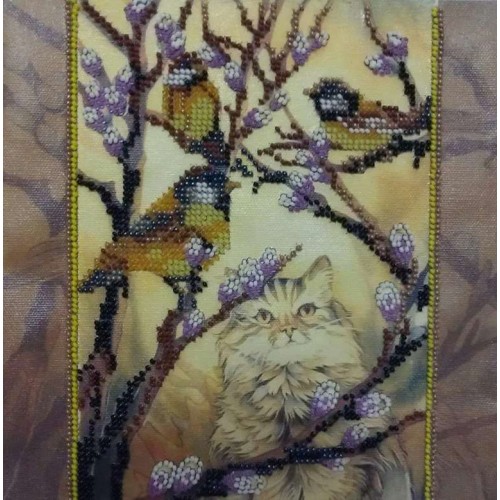 Charts on artistic canvas March, AC-079 by Abris Art - buy online! ✿ Fast delivery ✿ Factory price ✿ Wholesale and retail ✿ Purchase Scheme for embroidery with beads on canvas (200x200 mm)