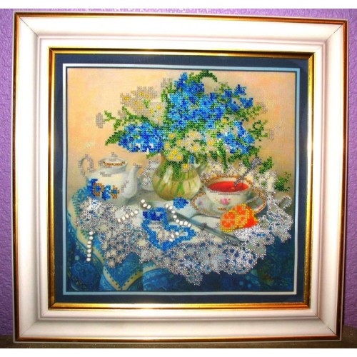 Main Bead Embroidery Kit Forget-me-nots (Still life), AB-040 by Abris Art - buy online! ✿ Fast delivery ✿ Factory price ✿ Wholesale and retail ✿ Purchase Great kits for embroidery with beads Main Bead Embroidery Kit Forget-me-nots (Still life), AB-040 by Abris Art - buy online! ✿ Fast delivery ✿ Factory price ✿ Wholesale and retail ✿ Purchase Great kits for embroidery with beads