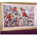 Main Bead Embroidery Kit Bullfinches (Winter tale), AB-216 by Abris Art - buy online! ✿ Fast delivery ✿ Factory price ✿ Wholesale and retail ✿ Purchase Great kits for embroidery with beads