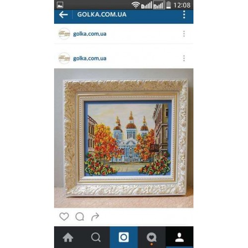 Main Bead Embroidery Kit St. Nicolas Cathedral (Landscapes), AB-071 by Abris Art - buy online! ✿ Fast delivery ✿ Factory price ✿ Wholesale and retail ✿ Purchase Great kits for embroidery with beads