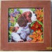 Charts on artistic canvas Puppy, AC-024 by Abris Art - buy online! ✿ Fast delivery ✿ Factory price ✿ Wholesale and retail ✿ Purchase Scheme for embroidery with beads on canvas (200x200 mm)