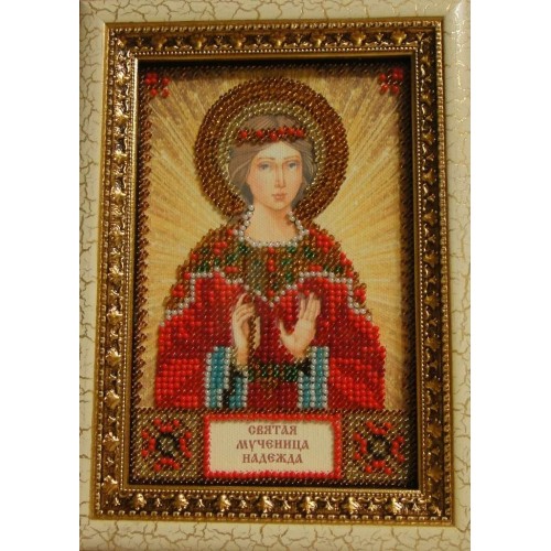 Набір для вишивання бісером на натуральному художньому холсті Свята Надія, AAM-009 від Абрис Арт - купити з доставкою ✿ Найкраща ціна від виробника ✿ Оптом та в роздріб ✿ Придбати Набори для вишивки бісером іменних міні-ікон
