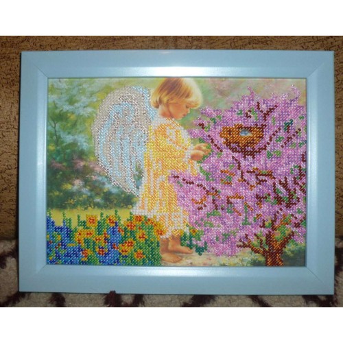 Charts on artistic canvas Spring Awakening, AC-036 by Abris Art - buy online! ✿ Fast delivery ✿ Factory price ✿ Wholesale and retail ✿ Purchase Scheme for embroidery with beads on canvas (200x200 mm)