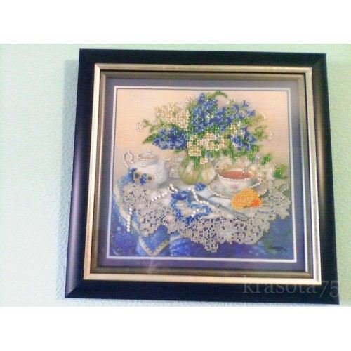 Main Bead Embroidery Kit Forget-me-nots (Still life), AB-040 by Abris Art - buy online! ✿ Fast delivery ✿ Factory price ✿ Wholesale and retail ✿ Purchase Great kits for embroidery with beads Main Bead Embroidery Kit Forget-me-nots (Still life), AB-040 by Abris Art - buy online! ✿ Fast delivery ✿ Factory price ✿ Wholesale and retail ✿ Purchase Great kits for embroidery with beads