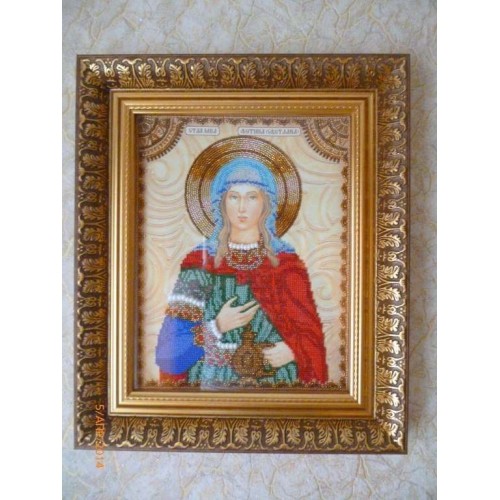 Набір для вишивання бісером на натуральному художньому холсті Свята Фотинія (Світлана), AA-021 від Абрис Арт - купити з доставкою ✿ Найкраща ціна від виробника ✿ Оптом та в роздріб ✿ Придбати Набори для вишивки бісером великих іменних ікон