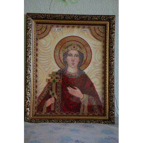 Набір для вишивання бісером на натуральному художньому холсті Свята Ірина, AA-006 від Абрис Арт - купити з доставкою ✿ Найкраща ціна від виробника ✿ Оптом та в роздріб ✿ Придбати Набори для вишивки бісером великих іменних ікон