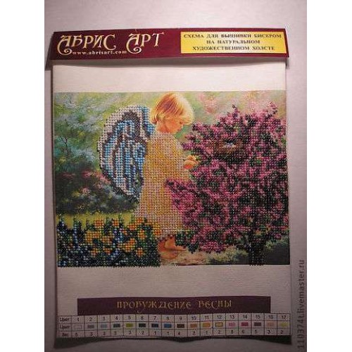 Charts on artistic canvas Spring Awakening, AC-036 by Abris Art - buy online! ✿ Fast delivery ✿ Factory price ✿ Wholesale and retail ✿ Purchase Scheme for embroidery with beads on canvas (200x200 mm)