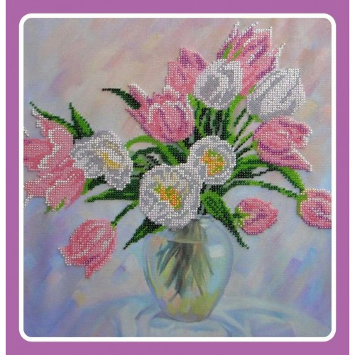 Main Bead Embroidery Kit Spring Lyrics (Flowers), AB-241 by Abris Art - buy online! ✿ Fast delivery ✿ Factory price ✿ Wholesale and retail ✿ Purchase Great kits for embroidery with beads