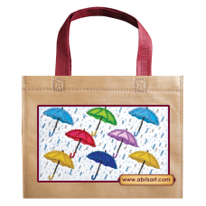 Bag Bead embroidery kit Umbrellas (Deco Scenes)