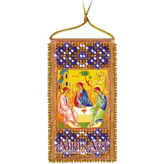 Talisman bead embroidery kits Prayer of the Holy Trinity, ABO-008-01 by Abris Art - buy online! ✿ Fast delivery ✿ Factory price ✿ Wholesale and retail ✿ Purchase Charms for embroidery with beads on canvas