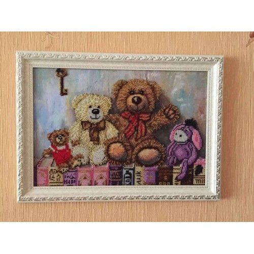 Main Bead Embroidery Kit Toys (Household stories), AB-238 by Abris Art - buy online! ✿ Fast delivery ✿ Factory price ✿ Wholesale and retail ✿ Purchase Great kits for embroidery with beads