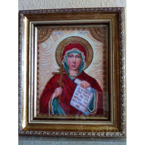 Набір для вишивання бісером на натуральному художньому холсті Свята Наталя, AA-008 від Абрис Арт - купити з доставкою ✿ Найкраща ціна від виробника ✿ Оптом та в роздріб ✿ Придбати Набори для вишивки бісером великих іменних ікон