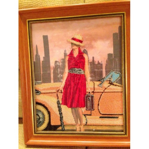 Main Bead Embroidery Kit Retro travel – 3 (Retro), AB-178 by Abris Art - buy online! ✿ Fast delivery ✿ Factory price ✿ Wholesale and retail ✿ Purchase Great kits for embroidery with beads