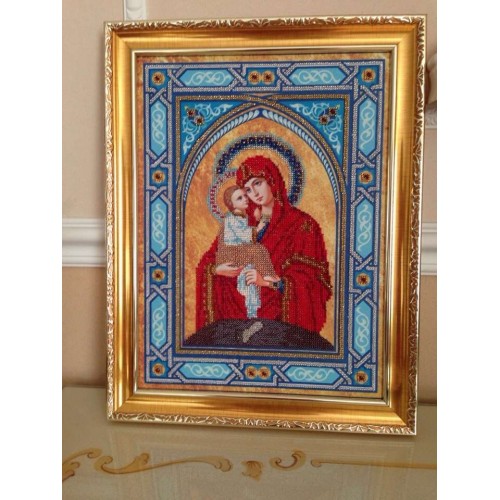 Набір для вишивання бісером на натуральному художньому холсті Богородиця Почаєвська, AB-059 від Абрис Арт - купити з доставкою ✿ Найкраща ціна від виробника ✿ Оптом та в роздріб ✿ Придбати Великі набори для вишивки бісером